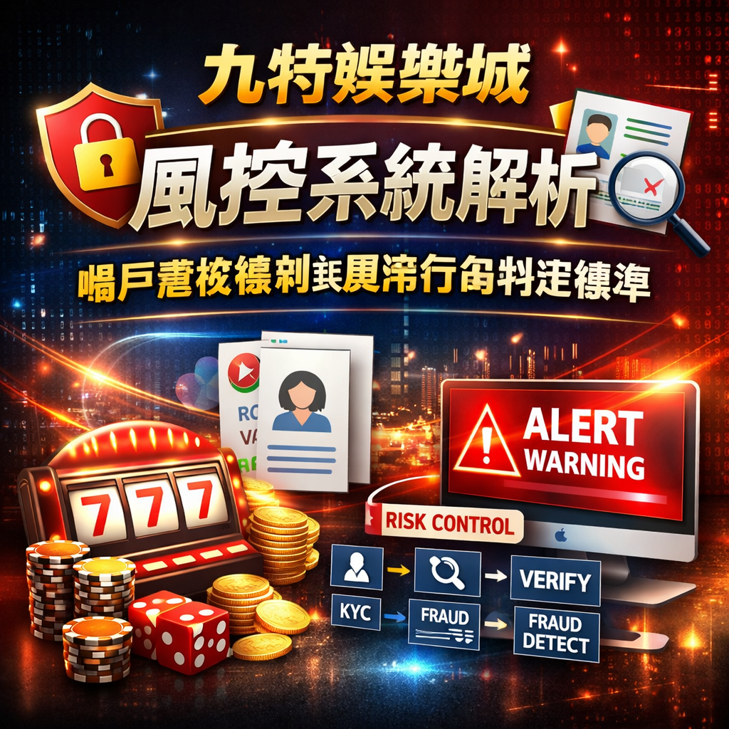 在九特娛樂城等線上娛樂城平台中,娛樂城風控系統是確保資金安全與遊戲公平性的核心機制之一。許多玩家在進行娛樂城出金時,可能會遇到審核延遲或帳戶限制,這些情況往往與風控機制密切相關。本篇將深入解析九特娛樂城風控的運作方式,包含帳戶審核流程、異常行為判定標準與對出金影響,幫助你了解如何避免觸發娛樂城風控,提升整體線上博弈體驗與資金安全性。